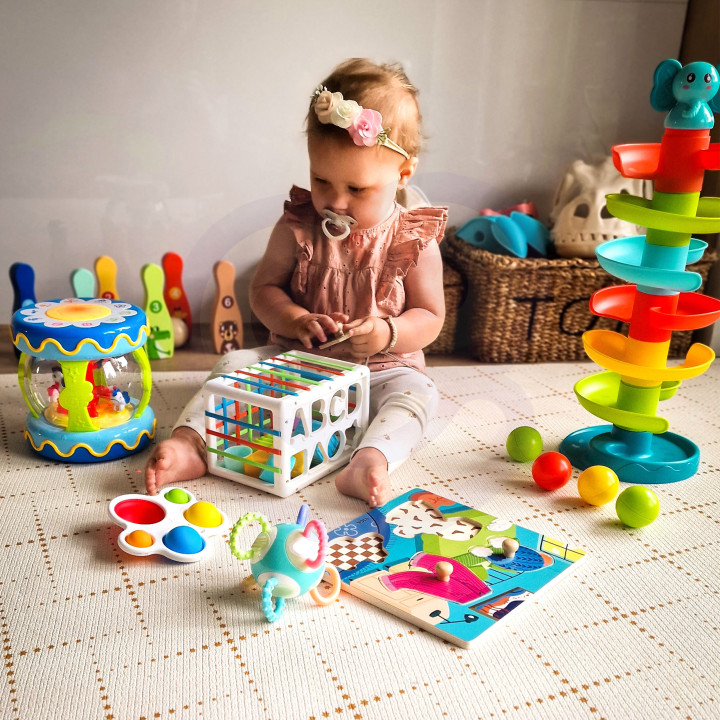 WOOPIE BABY Ball Track Spiral Set + 3 Balls