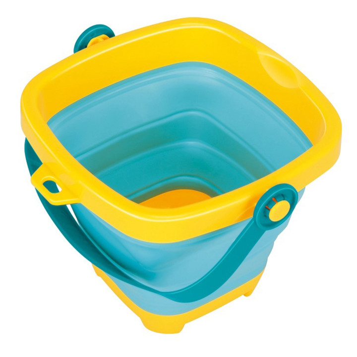 WOOPIE BABY Folding Bucket with Rake, Spatula, and Blue Molds Set