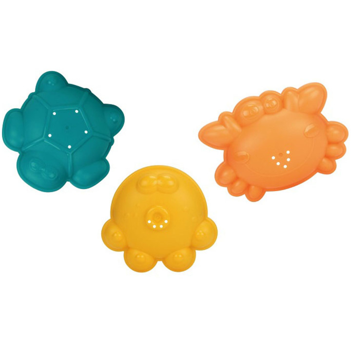 WOOPIE BABY Folding Bucket with Rake, Spatula, and Blue Molds Set