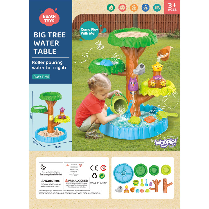 WOOPIE Water Table 2in1 Sandbox Happy Tree 8 acc.