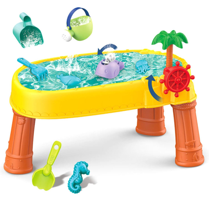 WOOPIE Water Table 2in1 Sandbox Pirate Ship 8 acc.