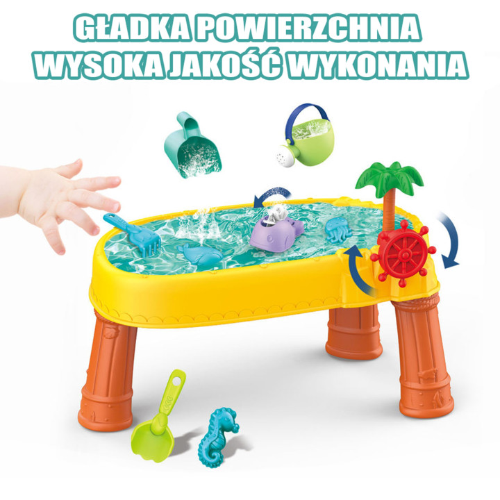 WOOPIE Water Table 2in1 Sandbox Pirate Ship 8 acc.