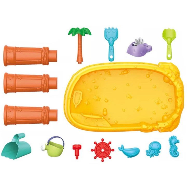 WOOPIE Water Table 2in1 Sandbox Pirate Ship 8 acc.