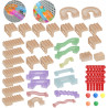 MASTERKIDZ Construction Set Ball Track for STEM Board 63 pcs.