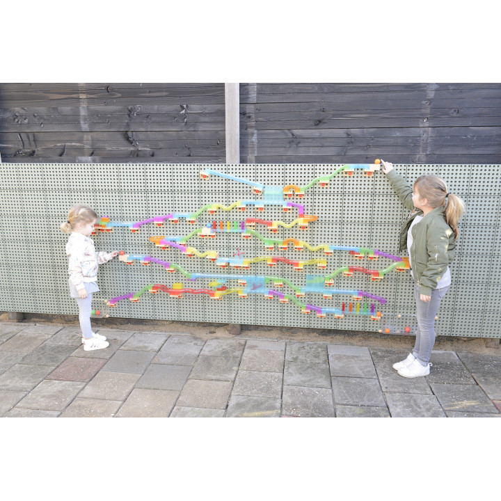 MASTERKIDZ Construction Set Ball Track for STEM Board 63 pcs.