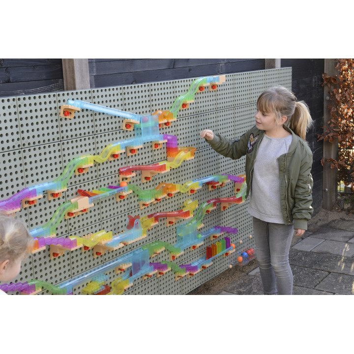 MASTERKIDZ Construction Set Ball Track for STEM Board 63 pcs.