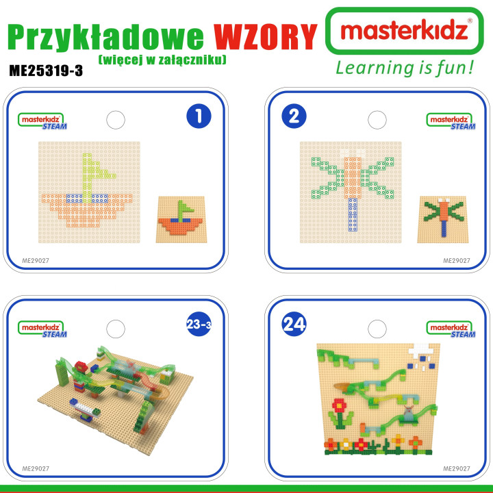 MASTERKIDZ Drewniany Stół Edukacyjny + AKCESORIA STEM WALL + 359 el.