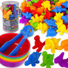 WOOPIE Montessori Educational Game Color Sorter Dinosaurs 56 pcs.