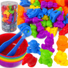 WOOPIE Montessori Educational Game Color Sorter Animals 44 pcs.