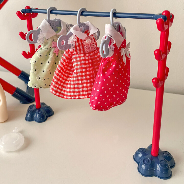 WOOPIE XXL Set Ironing Board with Iron, Hanger, Laundry Basket and Clothes 14 pcs.