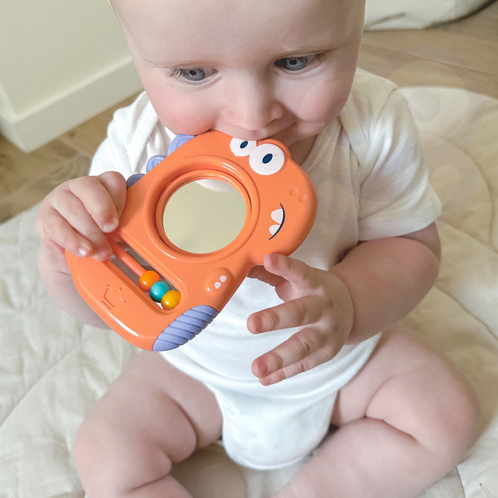 WOOPIE BABY Sensory Toy Teether Mirror Dino