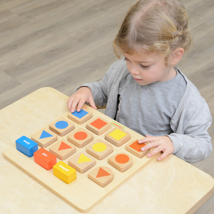 MASTERKIDZ Educational Board Shapes and Colors Sorter