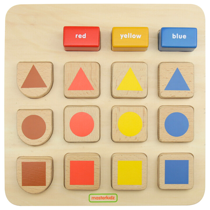 MASTERKIDZ Educational Board Shapes and Colors Sorter