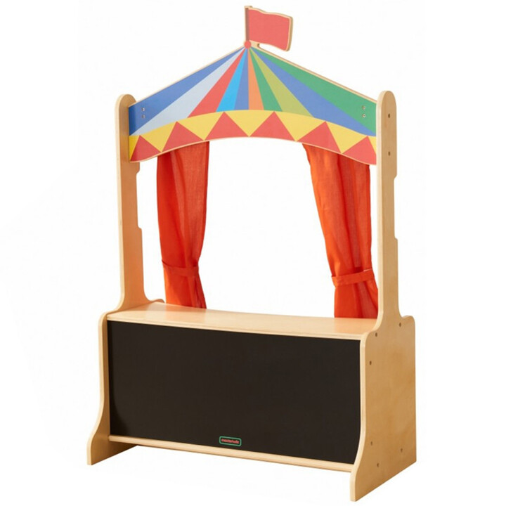 MASTERKIDZ Wooden Puppet Theatre Shop Stall
