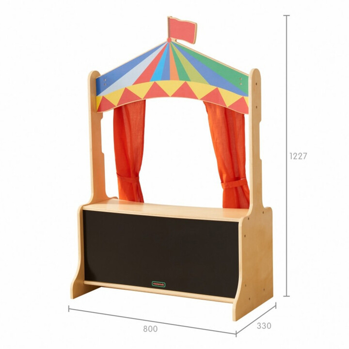 MASTERKIDZ Wooden Puppet Theatre Shop Stall