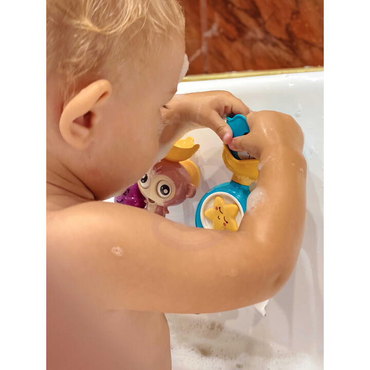 WOOPIE BABY Monkey Bath Water Toy + Cup