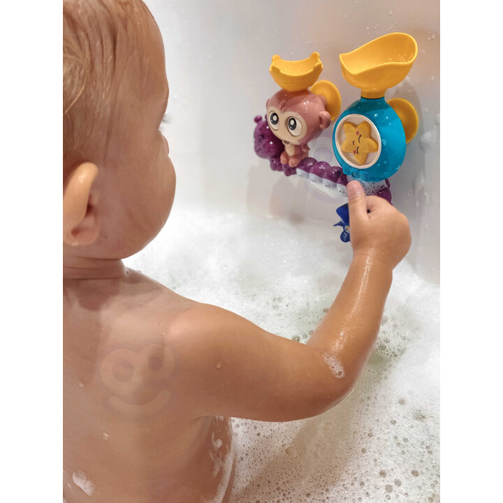 WOOPIE BABY Monkey Bath Water Toy + Cup