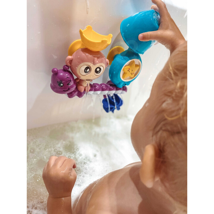 WOOPIE BABY Monkey Bath Water Toy + Cup