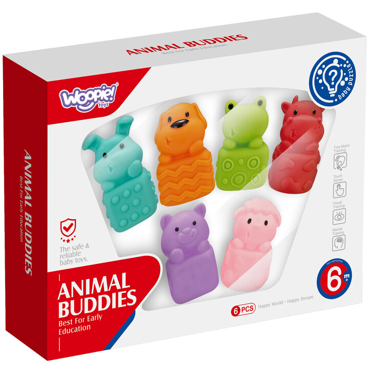 WOOPIE BABY Soft Sensory Animals Set of 6