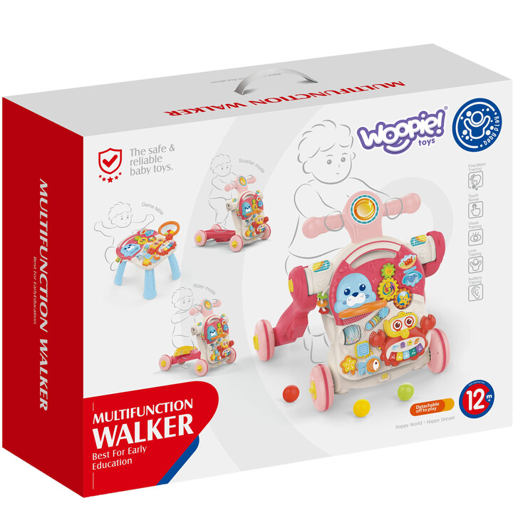 WOOPIE BABY Pusher, Walker, Educational Table, Scooter, Ride-on 4-in-1