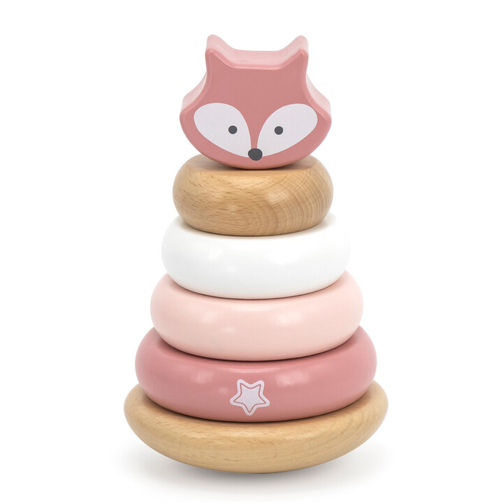 VIGA PolarB Wooden Educational Pyramid - Fox