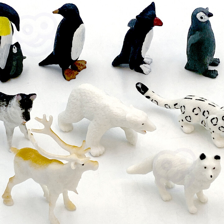 WOOPIE Arctic Animals Figures Set 16 pcs.