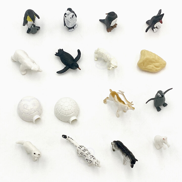 WOOPIE Arctic Animals Figures Set 16 pcs.