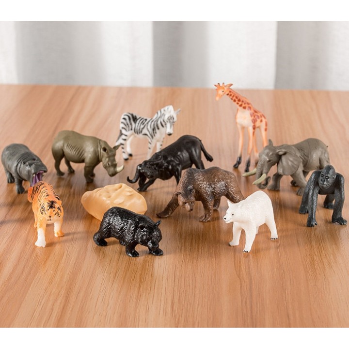 WOOPIE Zestaw Figurki Dzikie Zwierzęta 16 szt. - wersja 2