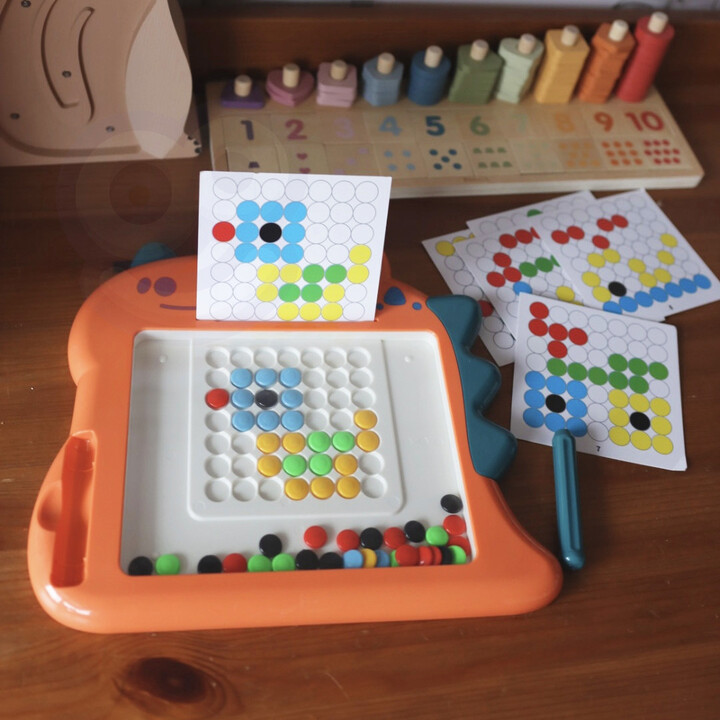 WOOPIE Magnetic Board for Children Montessori MagPad Dinosaur