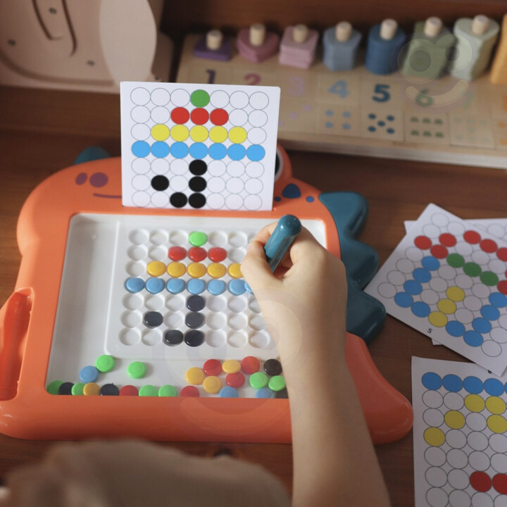 WOOPIE Magnetic Board for Children Montessori MagPad Dinosaur