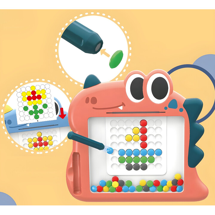 WOOPIE Magnetic Board for Children Montessori MagPad Dinosaur