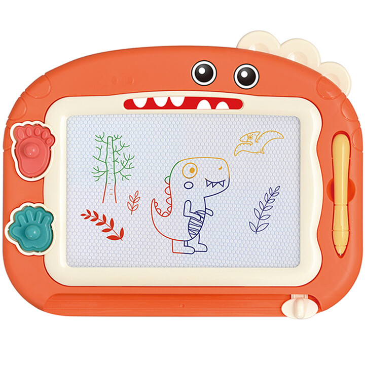 WOOPIE Magnetic Color Marker Board + 2 Dinosaur Stamps