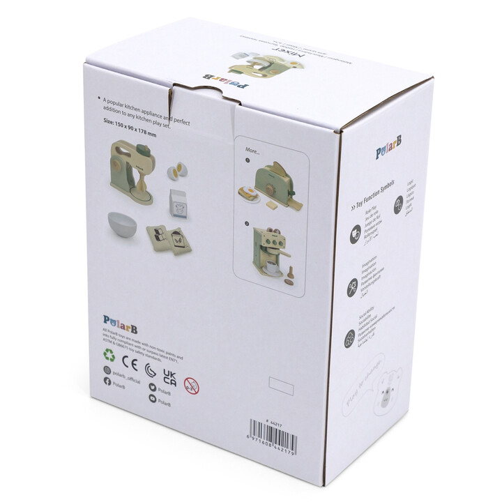 VIGA PolarB Wooden Kitchen Mixer Green + Accessories