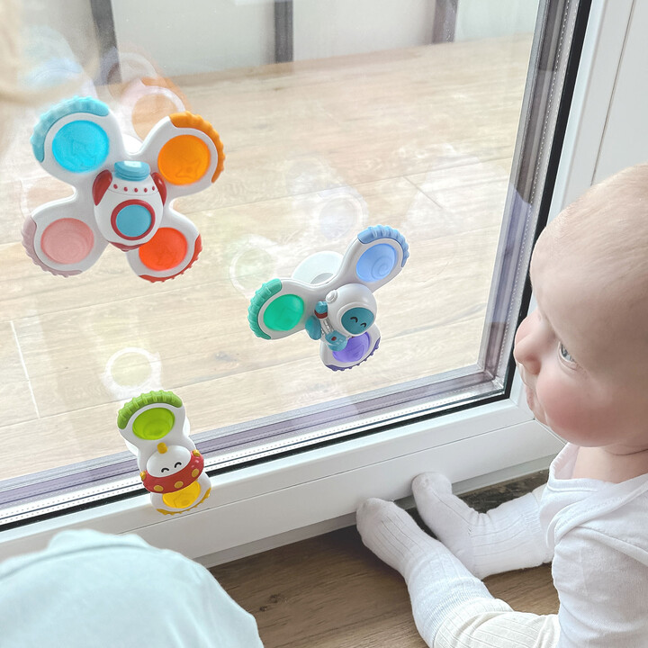 WOOPIE BABY Spinner Sensory Toy Rocket Alien Ufo 3 pcs.