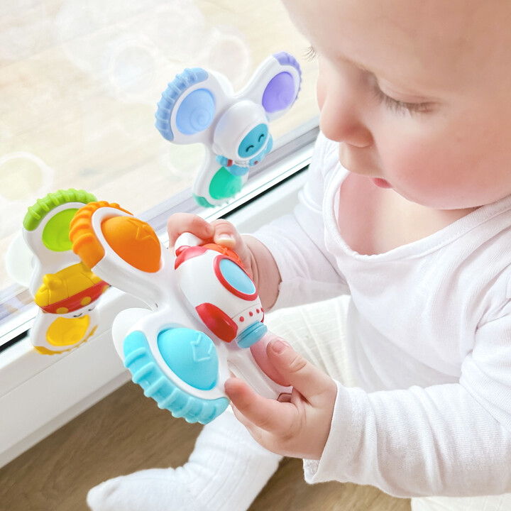 WOOPIE BABY Spinner Sensory Toy Rocket Alien Ufo 3 pcs.