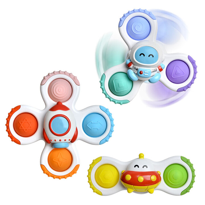WOOPIE BABY Spinner Sensory Toy Rocket Alien Ufo 3 pcs.