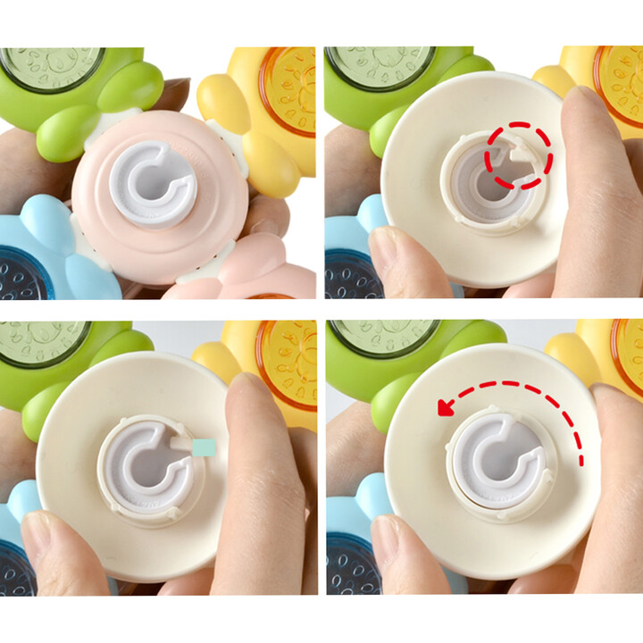 WOOPIE BABY Spinner Sensory Toy Bee Chicken Rabbit Interchangeable 3 pcs.