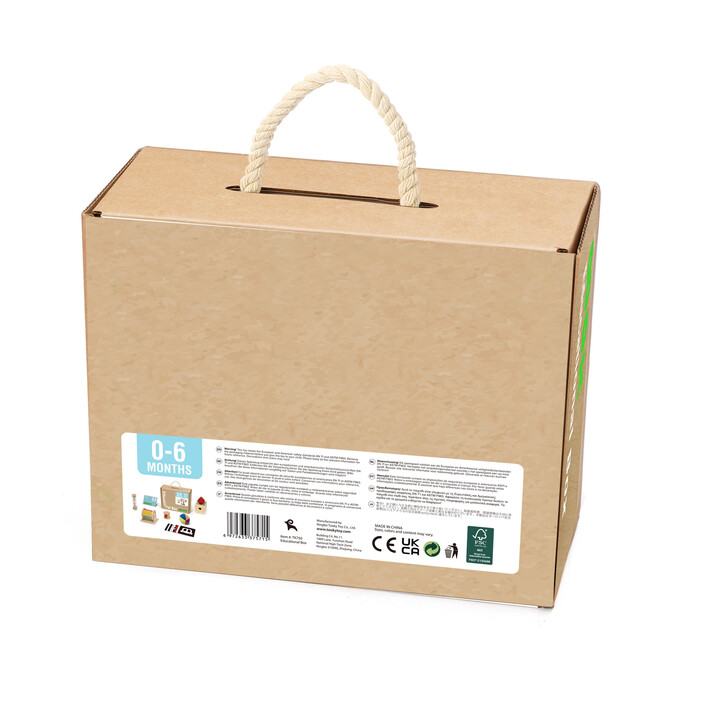 TOOKY TOY Box XXL Montessori Educational 6in1 Sensory Box 0-6 Months