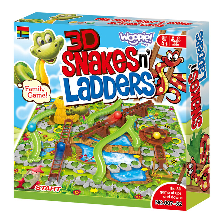 WOOPIE Ladders and Snakes Board Game 5+