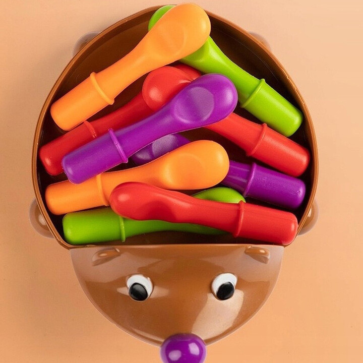 WOOPIE Hedgehog Sorter Montessori Skill Game Learning Numbers and Colors 4 in 1