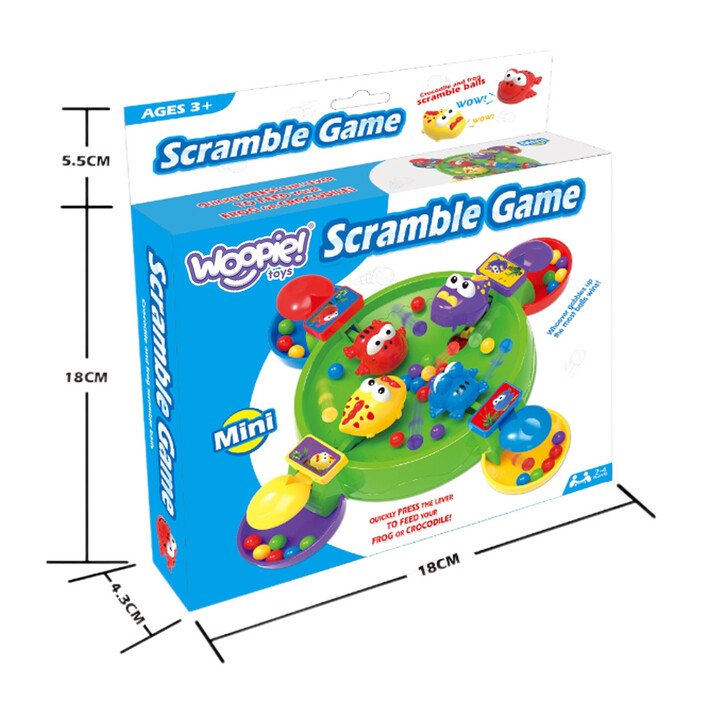 WOOPIE Arcade Board Game HUNGRY HAPPY FROG AND CROCODILES 3+