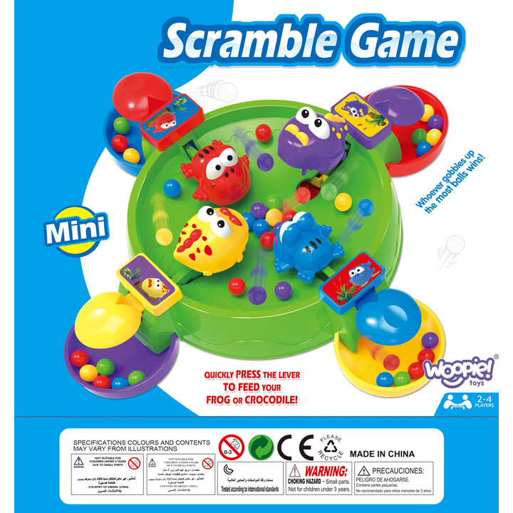 WOOPIE Arcade Board Game HUNGRY HAPPY FROG AND CROCODILES 3+