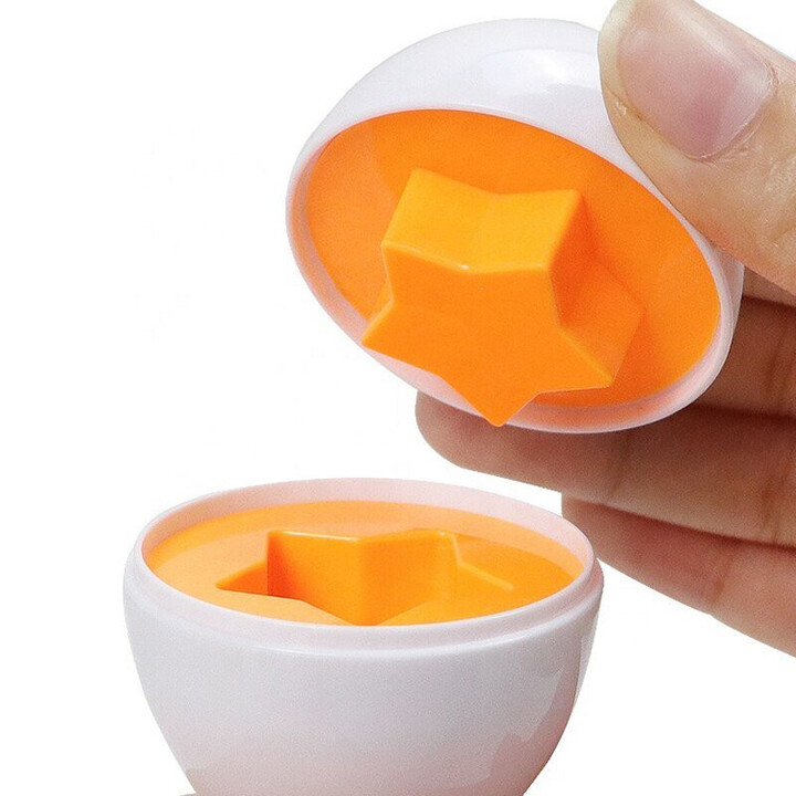 WOOPIE Montessori Egg Puzzle - Match Shapes and Colors