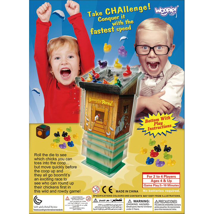WOOPIE Exploding Chicken Coop Arcade Game