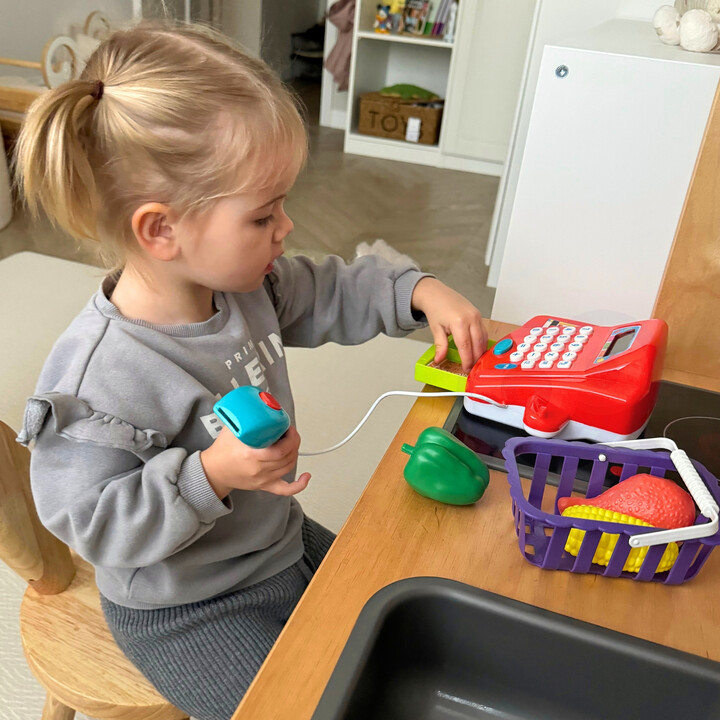 WOOPIE Cash Register with Calculator and Accessories
