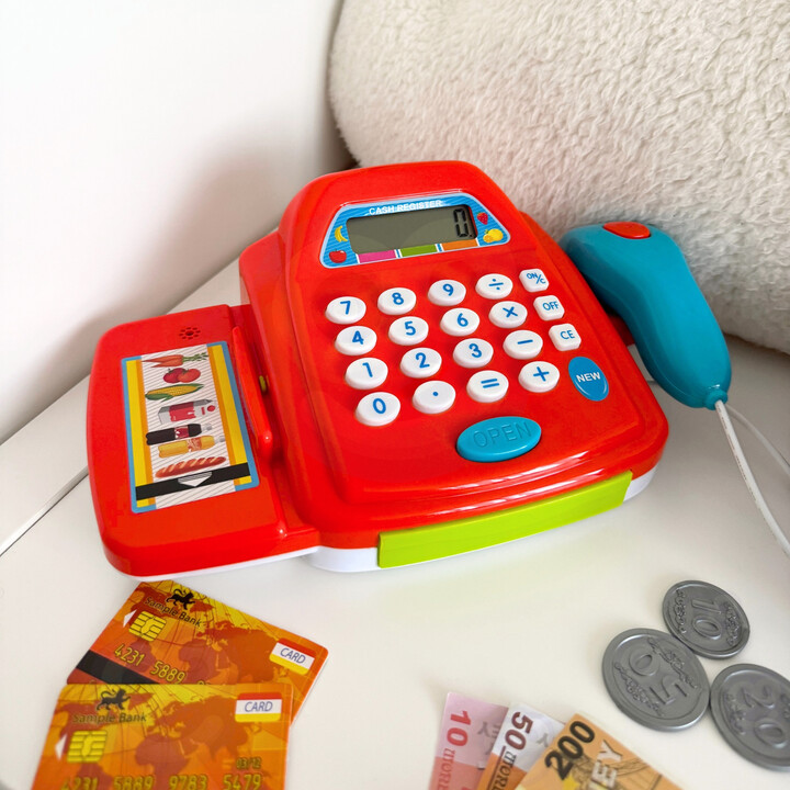 WOOPIE Cash Register with Calculator and Accessories