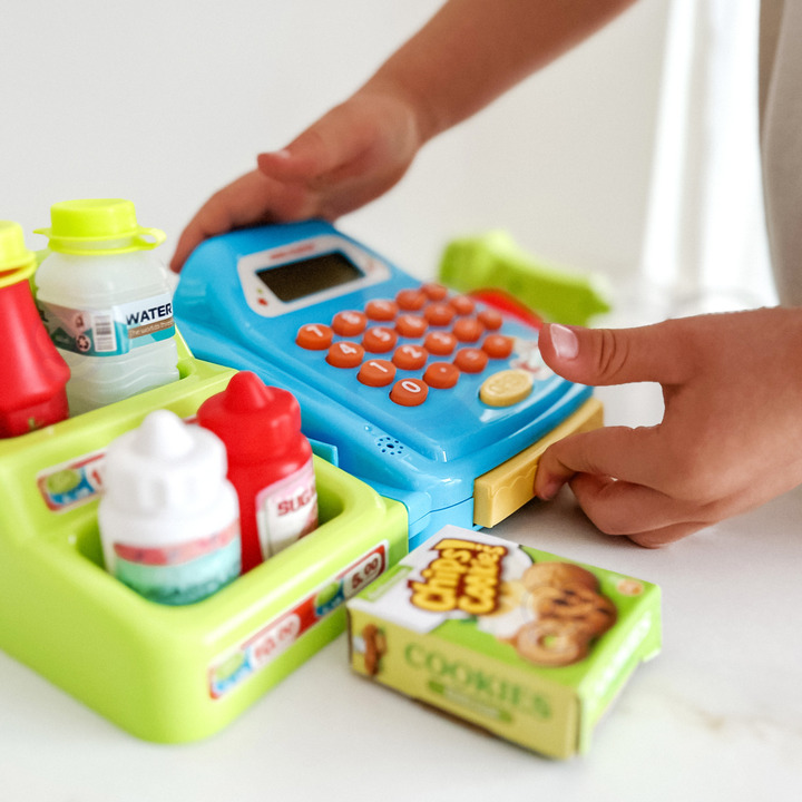 WOOPIE Cash Register with Shelf and Accessories