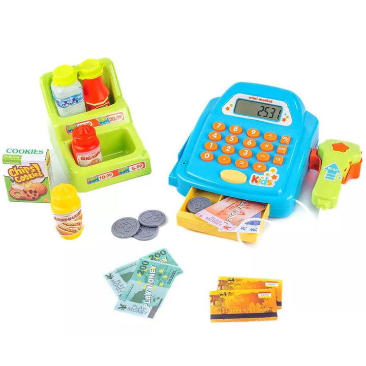 WOOPIE Cash Register with Shelf and Accessories