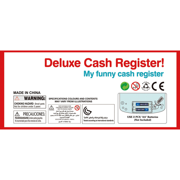 WOOPIE Cash Register with Shelf and Accessories