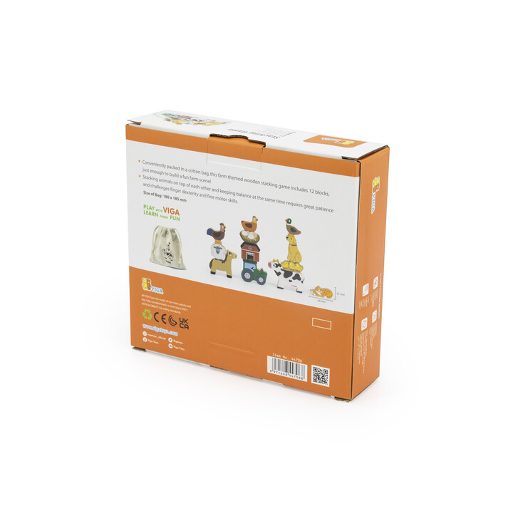 VIGA Stack Puzzle Farm Animals